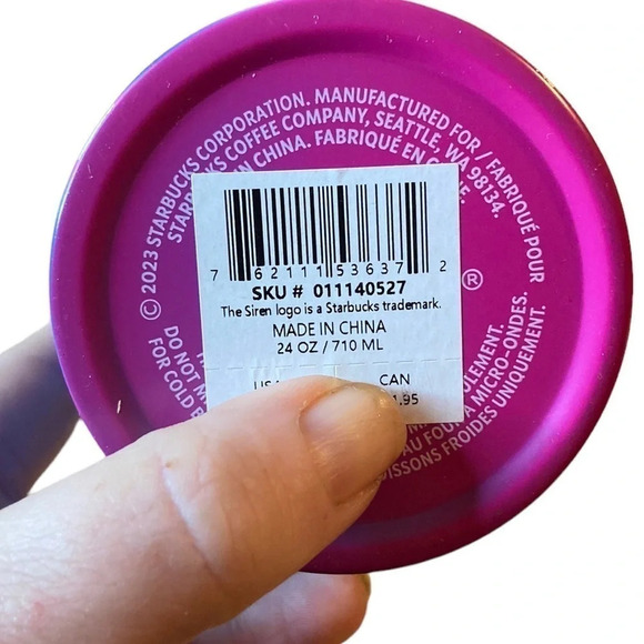 STARBUCKS Summer 2023 Ombre Prism Gradient Venti 24oz Stainless Tumbler NWT - Picture 3 of 5